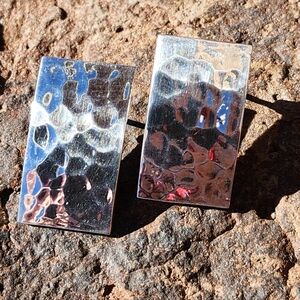 Sterling Silver Hand Hammered Earrings